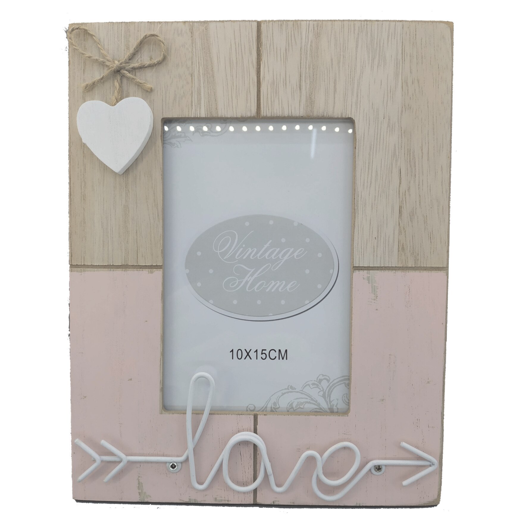 Rama foto mdf, LOVE,10x15 cm, roz, 12-1/12