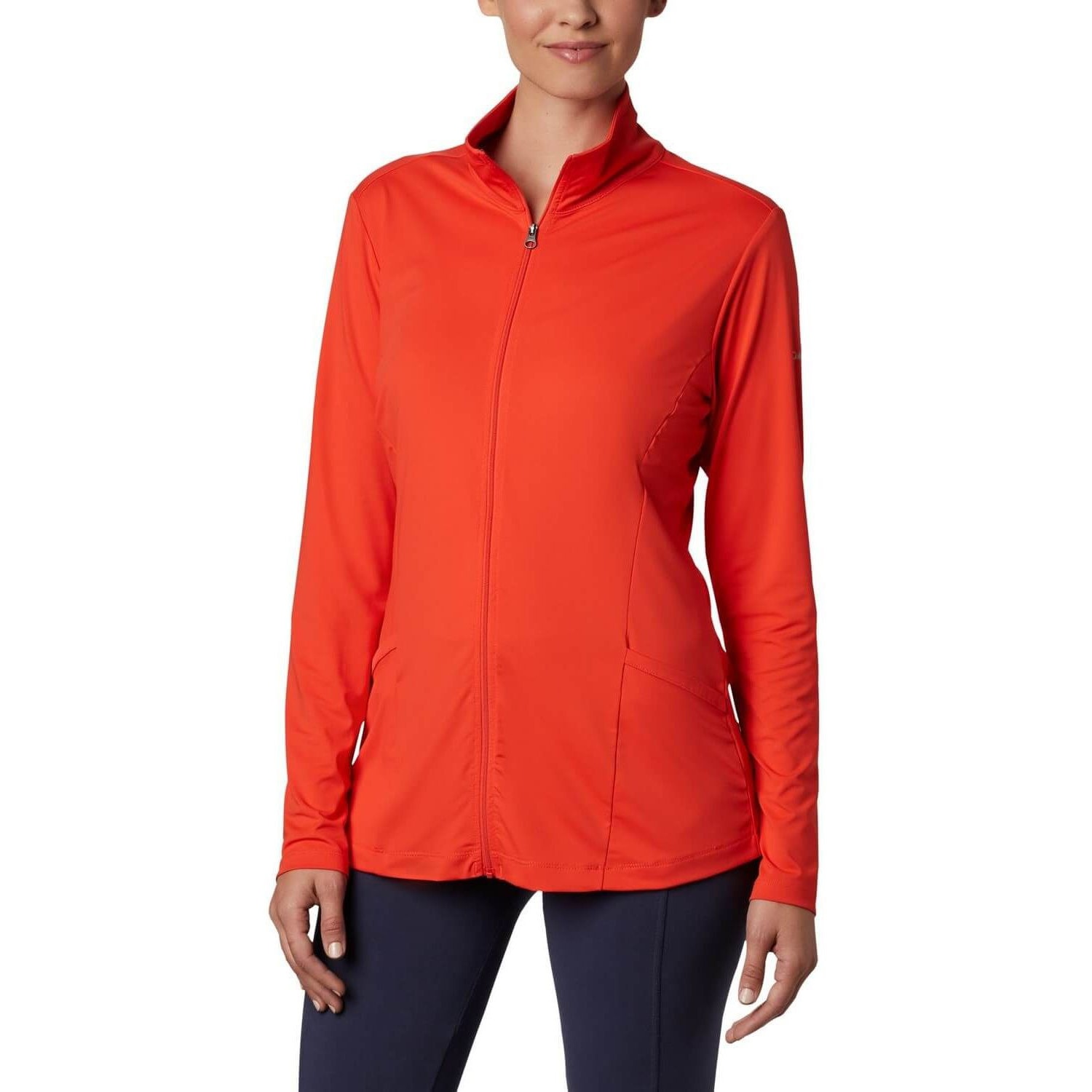 Bluza sport pentru femei, Columbia Chill River FZ, Rosu, S