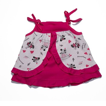 Rochie fete Pifou, 2-3 luni, roz-alb Rochie fete Pifou, 2-3 luni, roz-alb