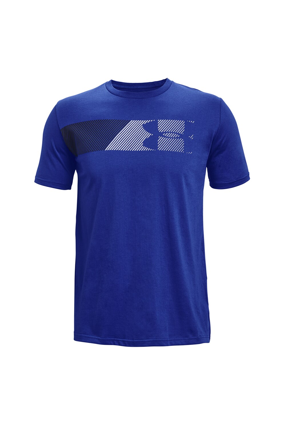 Under Armour, Tricou lejer pentru fitness Fast Left Chest 2.0, Albastru royal/Alb
