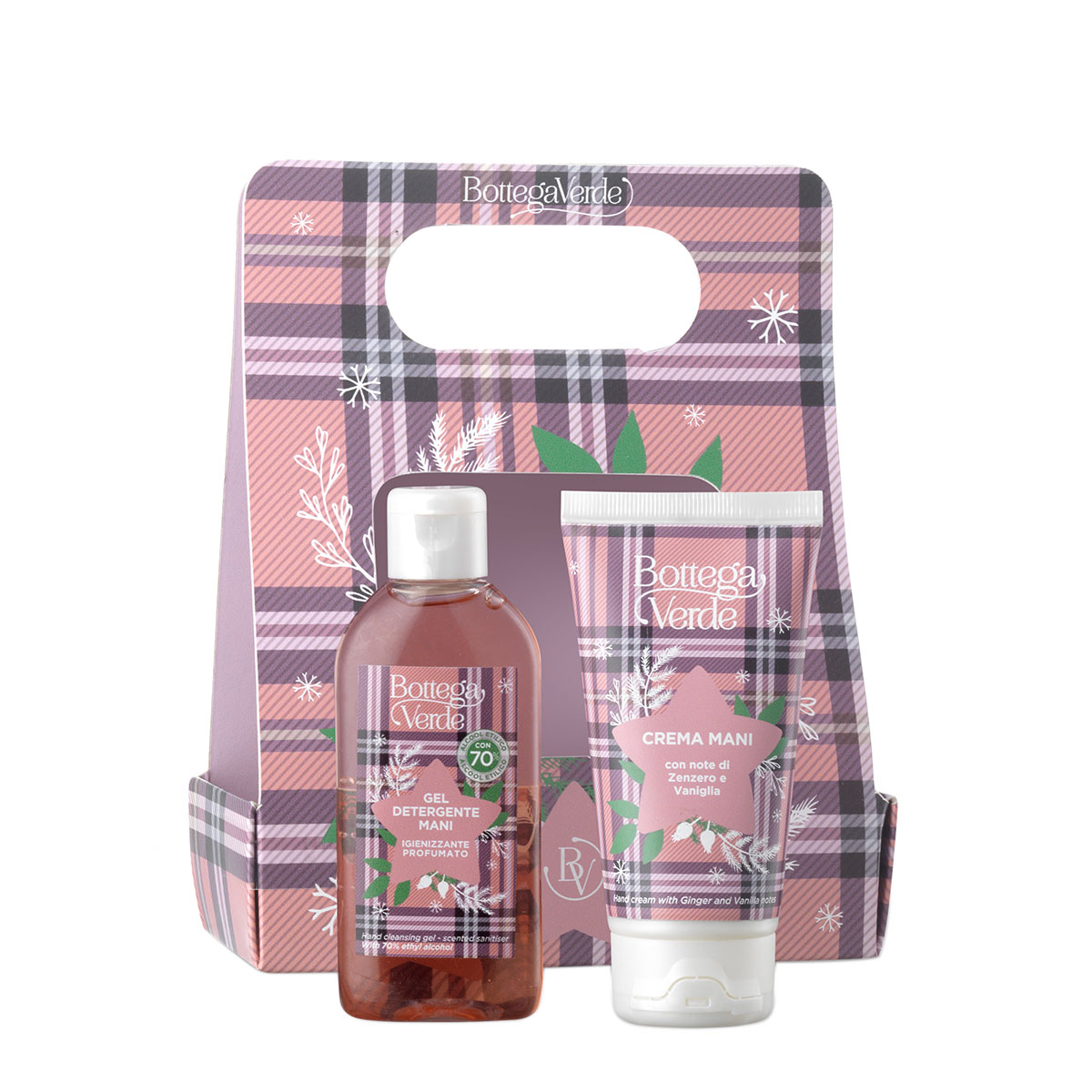 Set cadou ingrijire maini, cu extract de ghimbir si vanilie - Mattino d'Inverno, 100 ML, 75 ML, Bottega Verde