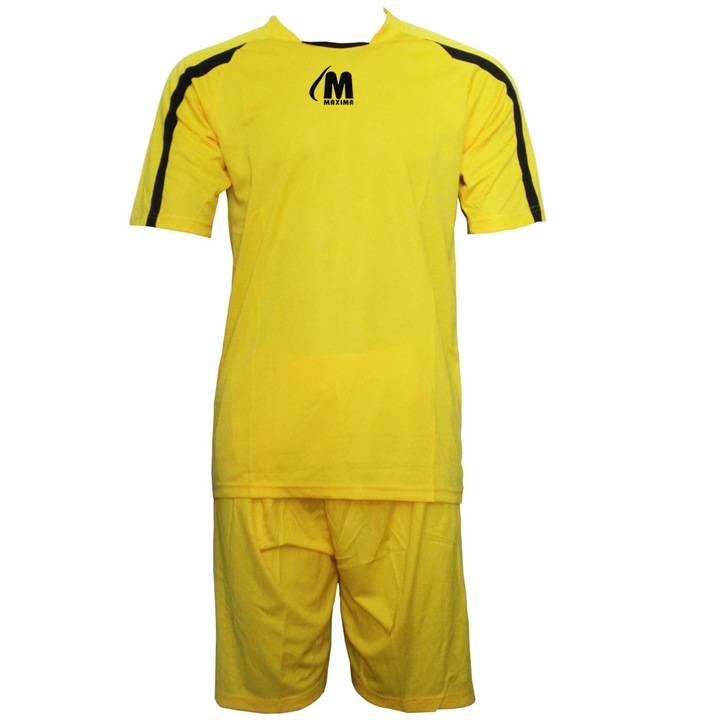 Екип за футбол MAXIMA, Размер XL, Жълт/Черен, 400181