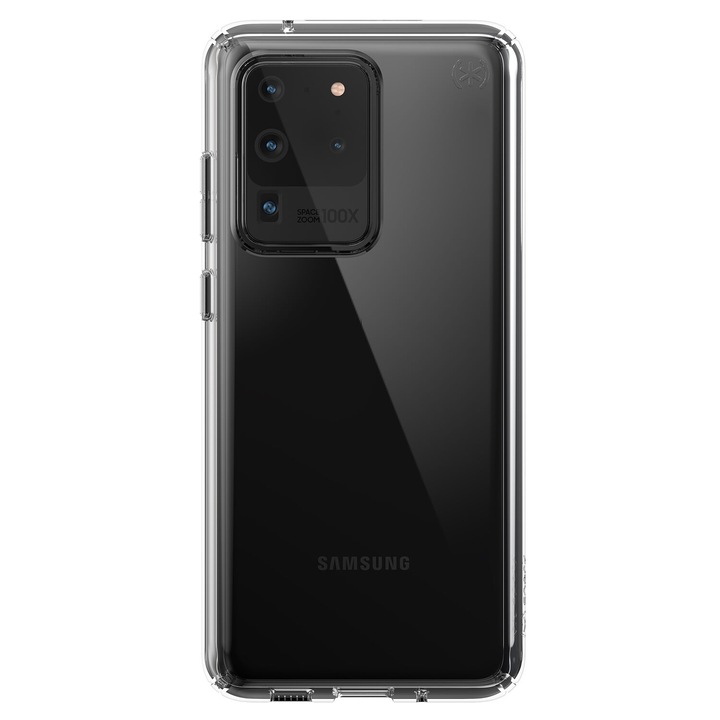 Husa carcasa pentru Samsung Galaxy S20 Ultra, antimicrobiana transparenta