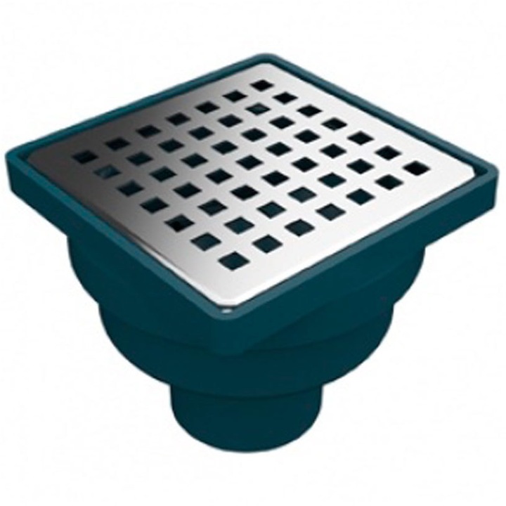 Sifon pardoseala Mark.B7 3000-50A, iesire verticala Ø5 cm, 10 x 10 cm