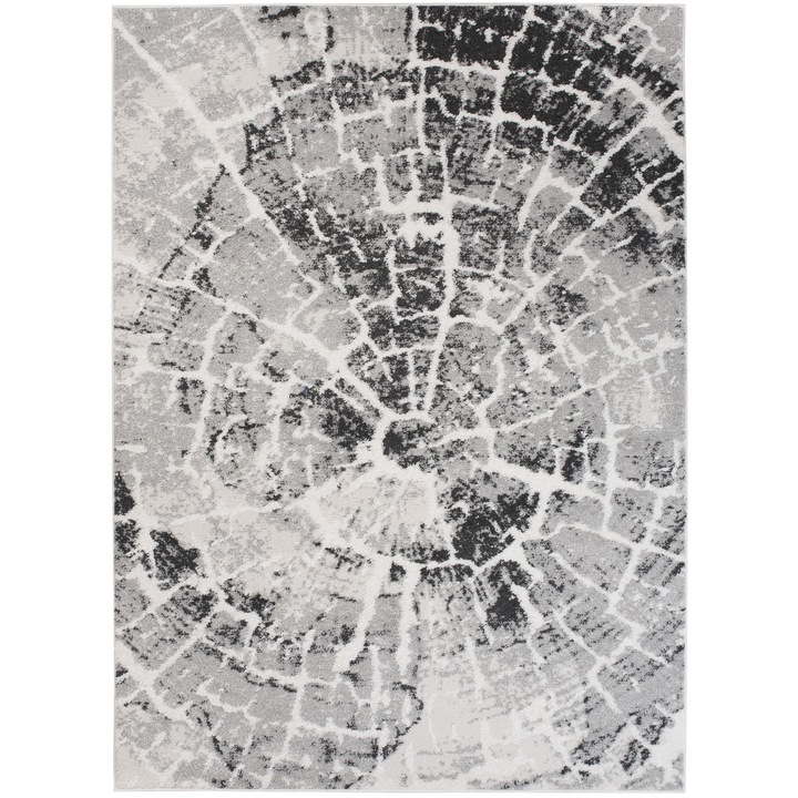 Covor Troya Floral Vintage Motif Chemex V468A COKEN EPU gri 200x300