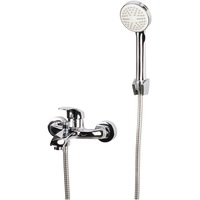 Baterie cada/dus Evosanitary Aqua Star 671286, cu furtun si para dus, monocomanda, cartus ceramic, aerator, Crom