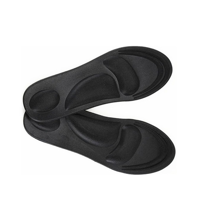 Неопренови стелки Iskobob, черни, ортопедични, 4D