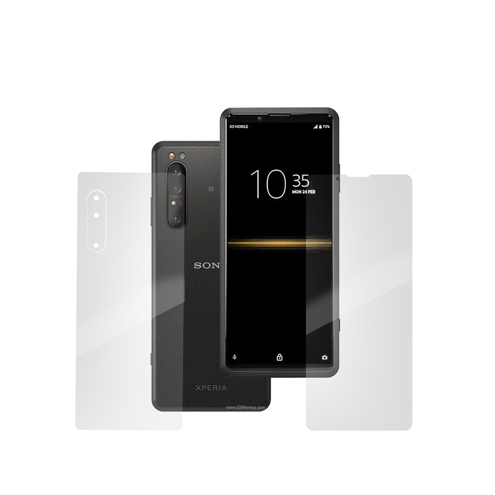 Комплект 2 фолиа SILKASE за Sony Xperia Pro, защита на телефона, възобновяем силикон