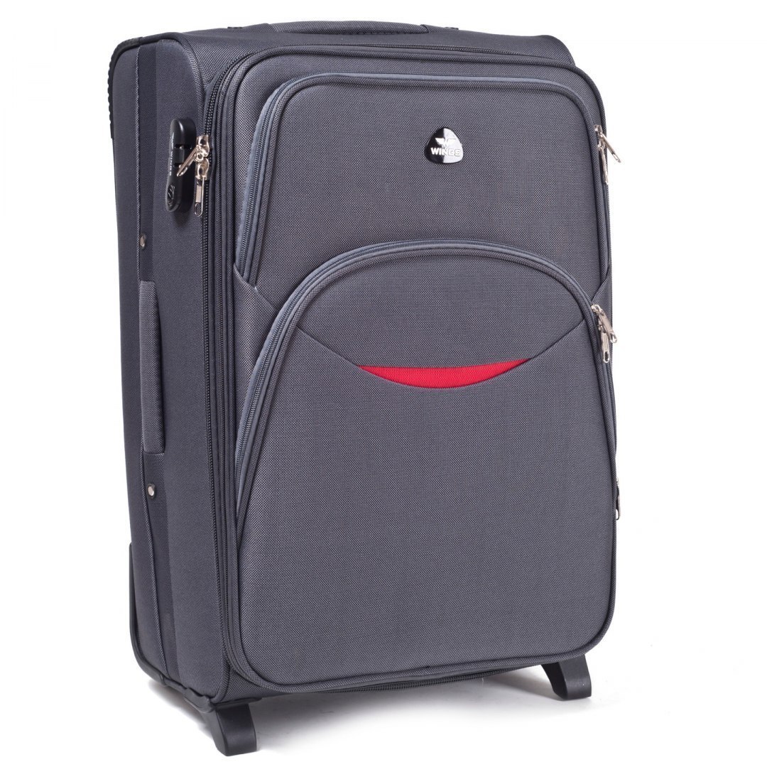 Troler Cabina, Extensibil, WINGS, EAGLE, 2 Roti, 54 cm, Gri