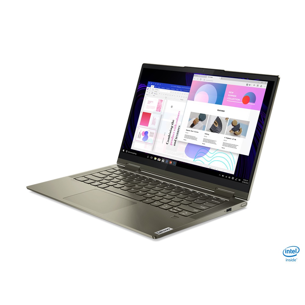 Laptop, Lenovo, Yoga 7 14ITL5, 82BH005SBM, 14", Intel Core i5-1135G7 (4-core), Intel Iris Xe Graphics, 8 GB DDR4 3200MHz, verde inchis