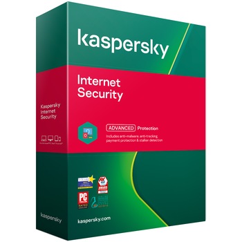 Kaspersky Internet Security, licenta noua, 1 an, 3 dispozitive, retail box Kaspersky Internet Security, licenta noua, 1 an, 3 dispozitive, retail box