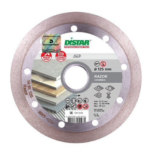 Disc diamantat Distar Razor 115mm 1A1R 115x1,6x10x22,23 Placi ceramice, ceramica