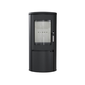 Semineu pe lemne, Kratki , ab koza, fonta, 8kw, negru Semineu pe lemne, Kratki , ab koza, fonta, 8kw, negru