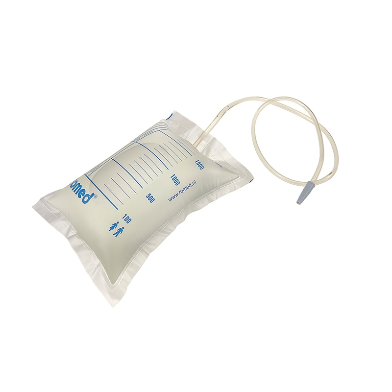 Set 10 pungi urinare 2000 ml, fara valva, nesterile, Romed