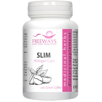 Slim, 90 capsule vegetale, Freeways, supliment alimentar pentru slabit Slim, 90 capsule vegetale, Freeways, supliment alimentar pentru slabit