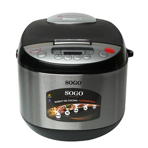 Multicooker SOGO 10785, 900W, 5 l, 11 programe presetate, functie Slow-Cooker,Timer, Ecran LCD, retete,Negru/Inox