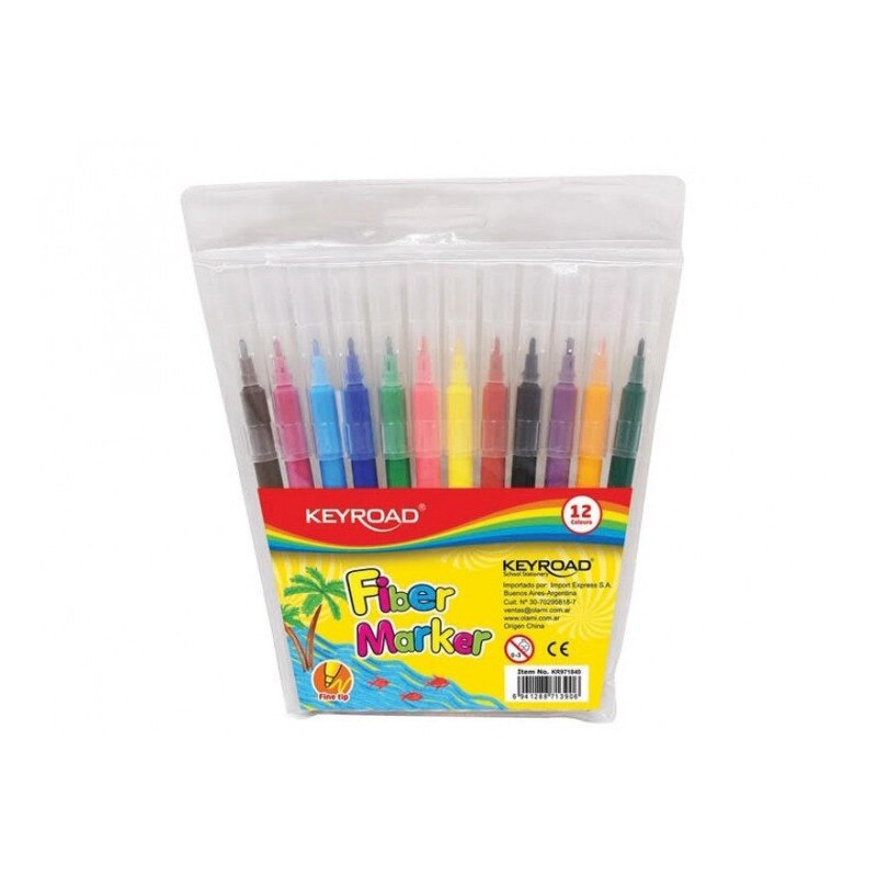 Set 12 Carioci colorate, Keyroad