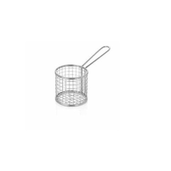 Cos servire cartofi prajiti diametru 8.5 cm, din inox Cos servire cartofi prajiti diametru 8.5 cm, din inox