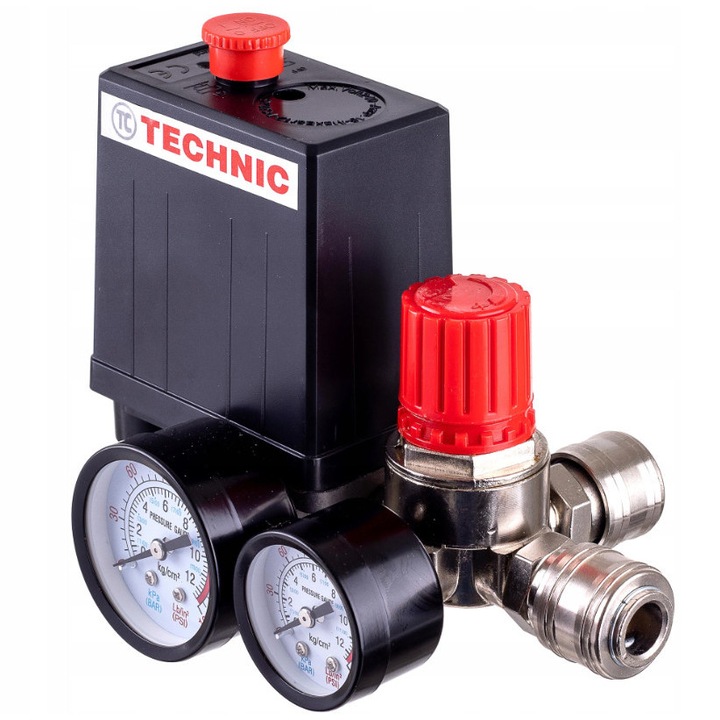 Presostat 230V distribuitor supapa de aer, regulator de comanda compresor instrumente de masura