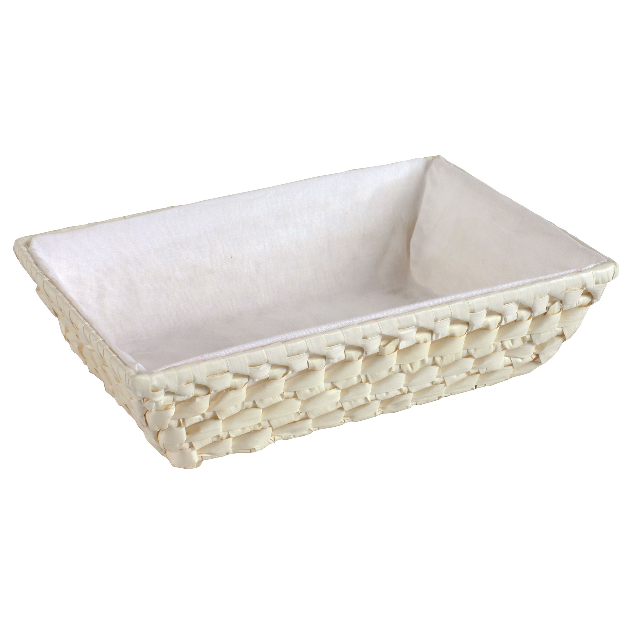 Cos dreptunghiular cu material textil, Domotti Palma, 25x18x7 cm