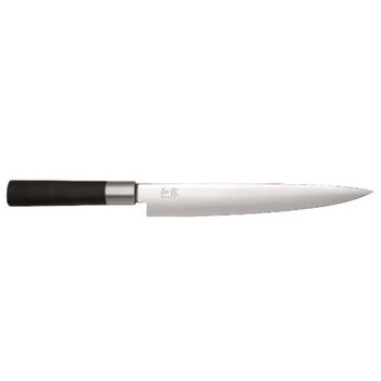 Cutit pentru feliere, KAI, Wasabi 6723L, Inox, 23 cm, Negru Cutit pentru feliere, KAI, Wasabi 6723L, Inox, 23 cm, Negru