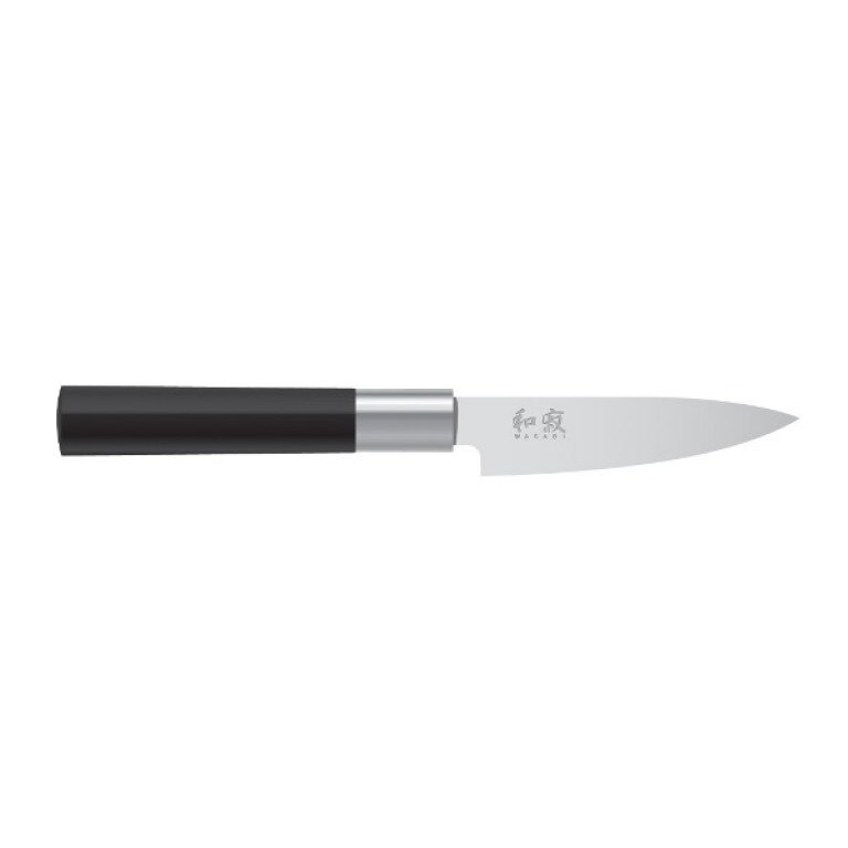 Cutit universal KAI, Wasabi 6710P, Inox, 10 cm, Negru