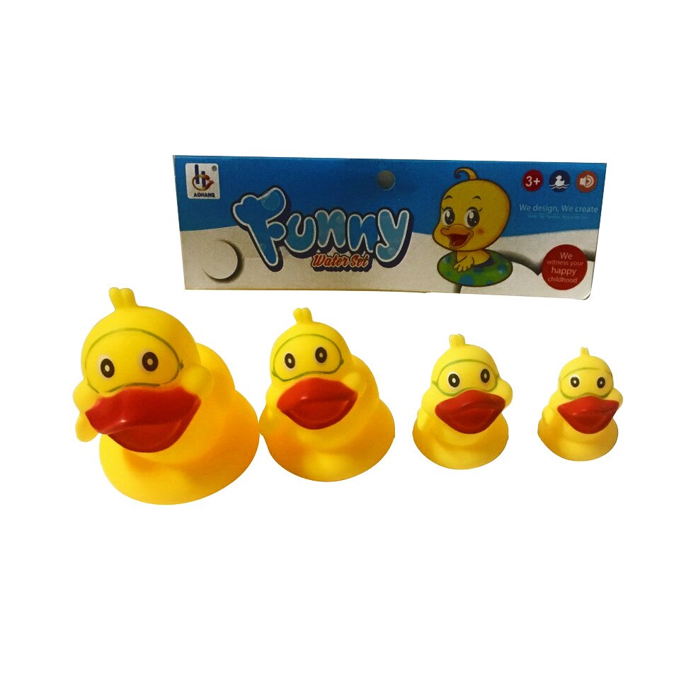 Set piuitori cu rate, culoarea galben, 4 bucati