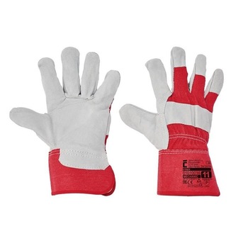 Manusi pentru protectie, Cerva Eider Red, marime XL, denim si piele Manusi pentru protectie, Cerva Eider Red, marime XL, denim si piele