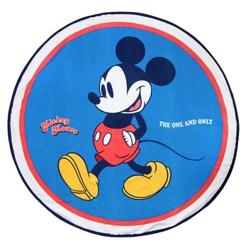 Prosop rotund pentru plaja, Mickey Mouse, 140 cm Prosop rotund pentru plaja, Mickey Mouse, 140 cm