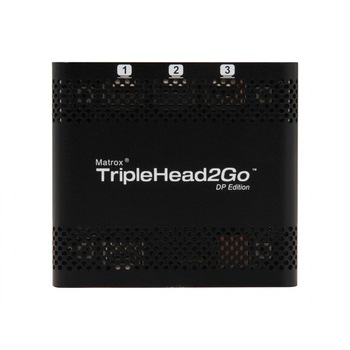 Adaptor extern multi-display Matrox T2G-DP-MIF pentru functionare simultana a 3 monitoare cu intrare DP Adaptor extern multi-display Matrox T2G-DP-MIF pentru functionare simultana a 3 monitoare cu intrare DP