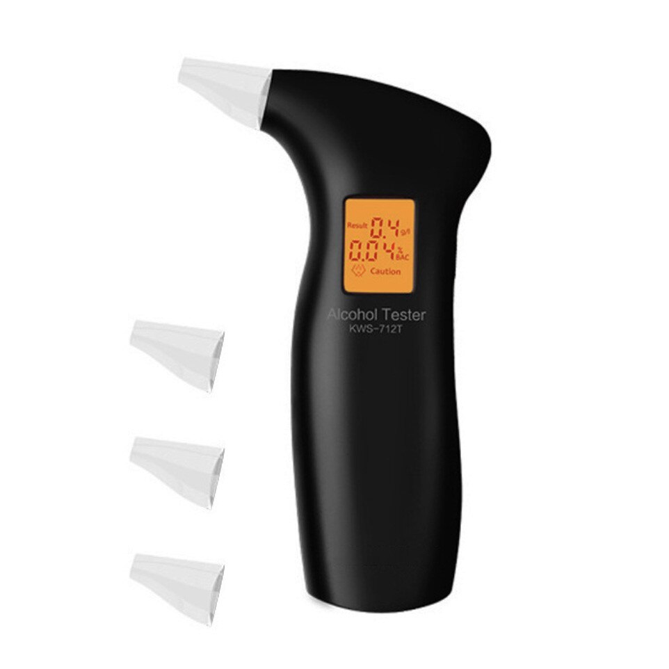 Alcool Tester AKU, Etilotest, Testare alcoolemie, cu 3 Mustiucuri, Avertizare Sonora, Ergonomic AK5078