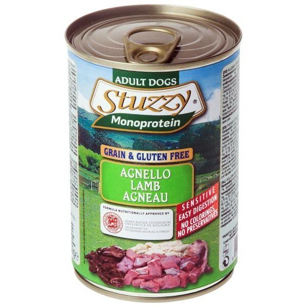 Hrana umeda pentru caini Stuzzy Monoprotein cu miel 400 g