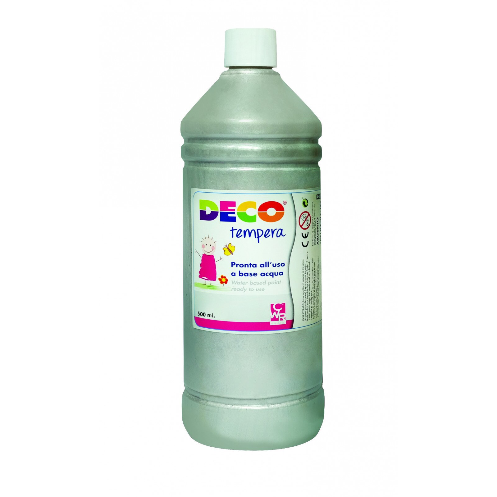 Tempera DECO 500 ml argintiu
