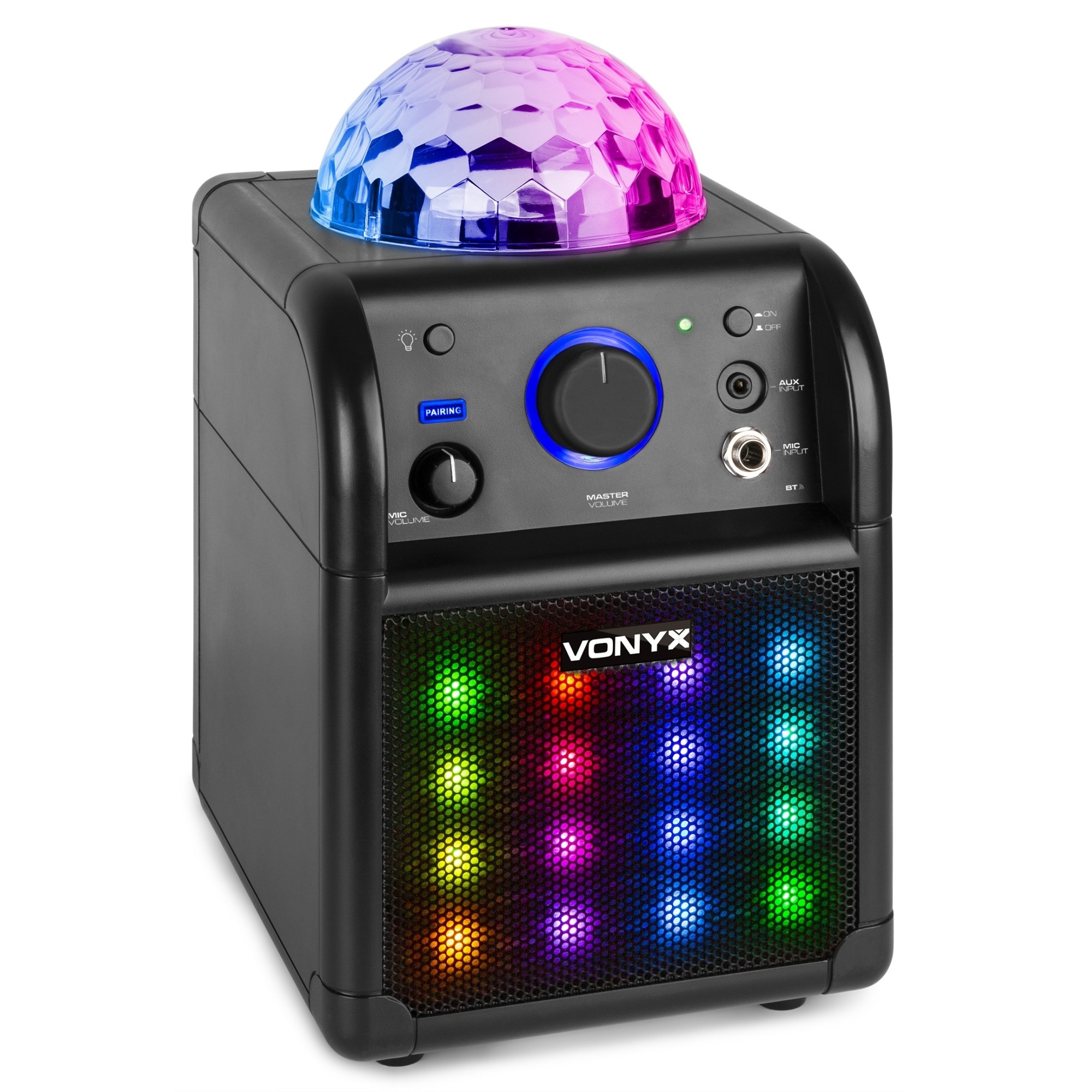 Responsible person Mountaineer caption Boxa de karaoke cu lumini RGB, 4", 50W, Bluetooth, Vonyx SBS50B-PLUS -  eMAG.ro