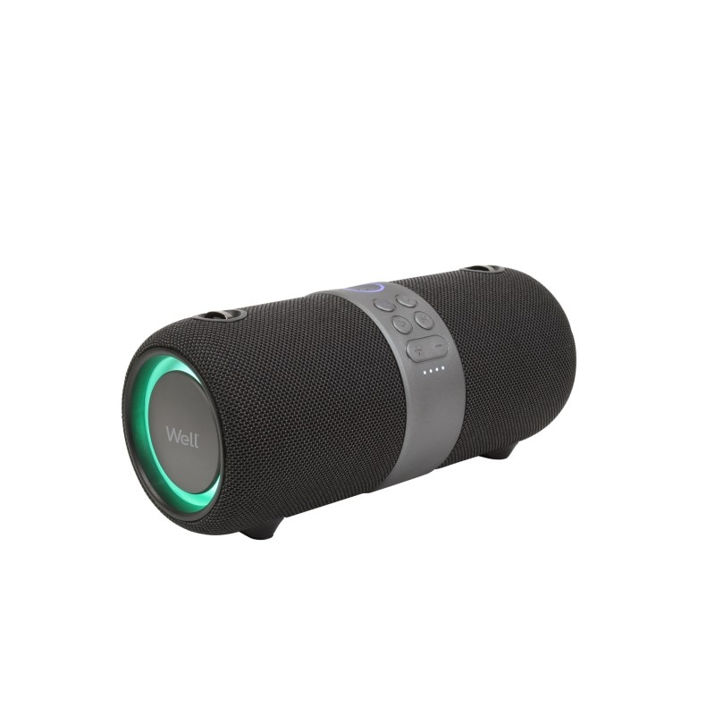 Boxa portabila Well Bounce, putere 2x 20W, lumina RGB, IPX6, bass-boost, true wireless, Bluetooth 5.0, USB, SD, acumulator 3000 mAh