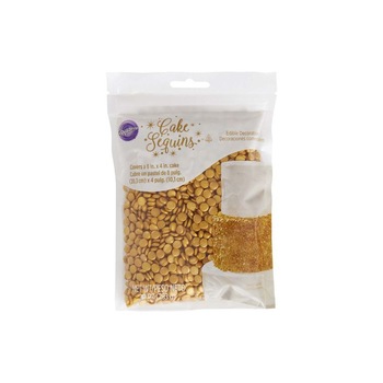 Zahar Decor Gold Sequins, Wilton, 283 g Zahar Decor Gold Sequins, Wilton, 283 g