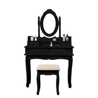 masa de toaleta cu oglinda iluminata banda led maia control touch 4 sertare scaun negru imagen 46_0_
0