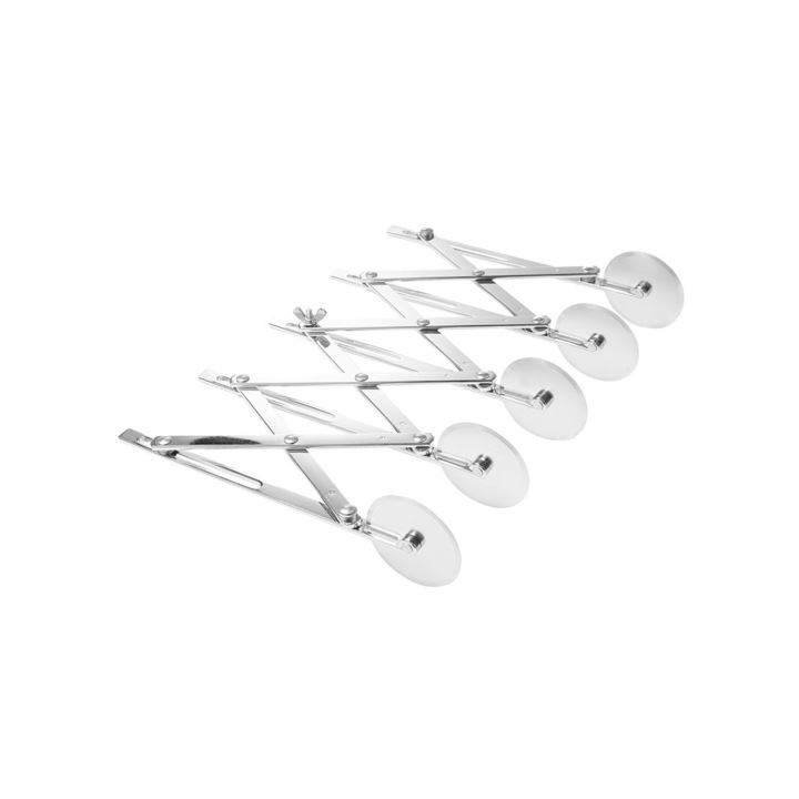 Уред за рязане на тесто от неръждаема стомана с 5 ролки, 222x56x(h)55 mm