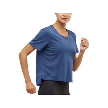 Tricou de sport pentru femei, Salomon Elevate Aero Tee W, Albastru Tricou de sport pentru femei, Salomon Elevate Aero Tee W, Albastru