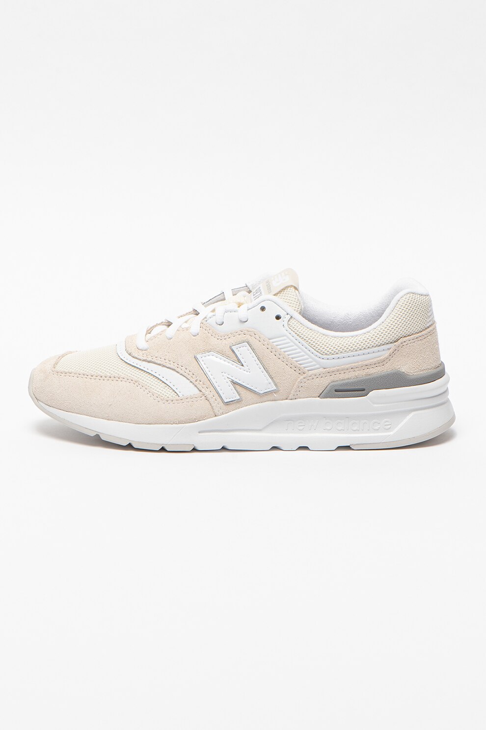 New Balance, Pantofi sport wedge de piele intoarsa cu insertii de plasa 997H