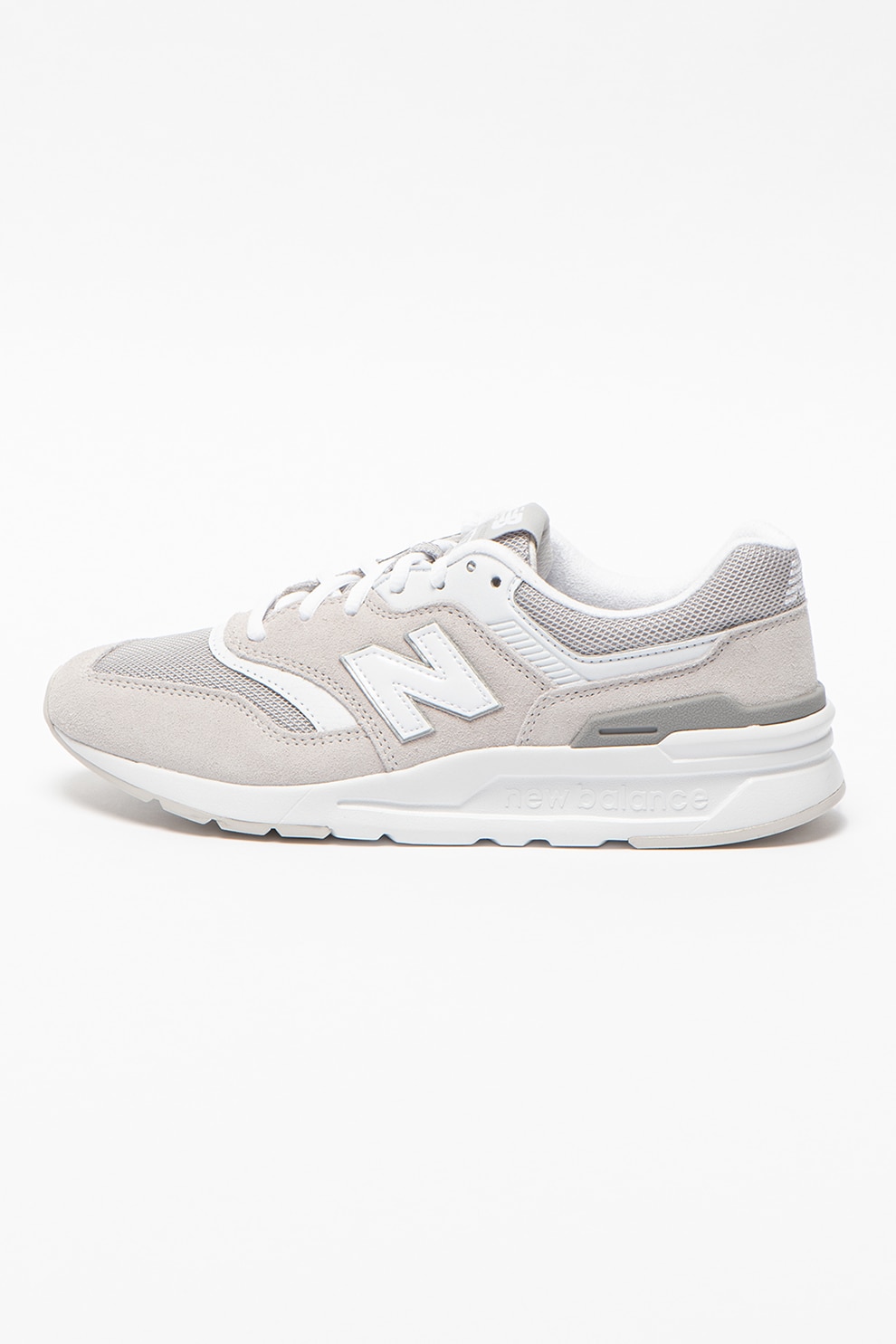New Balance, Pantofi sport wedge de piele intoarsa cu insertii de plasa 997H