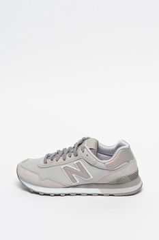 New Balance, Pantofi sport din piele intoarsa si plasa 515 New Balance, Pantofi sport din piele intoarsa si plasa 515
