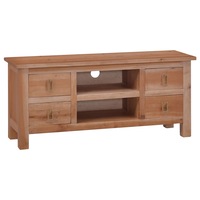 comoda tv din lemn masiv de mahon cu sertare vidaxl lemn 100x30x45cm maro deschis imagen 11_0_
0