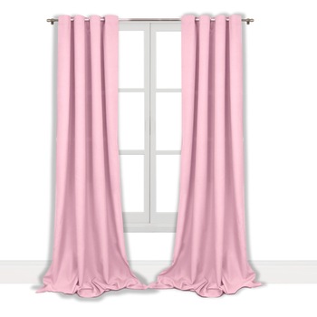 Draperie Roz, 145x250 cm, Len1 Draperie Roz, 145x250 cm, Len1