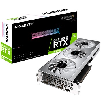 Placa video Gigabyte GeForce® RTX™ 3060 Ti VISION OC, 8GB GDDR6, 256-bit Placa video Gigabyte GeForce® RTX™ 3060 Ti VISION OC, 8GB GDDR6, 256-bit