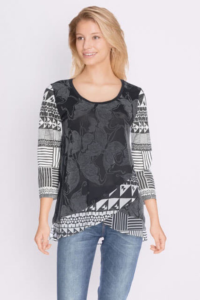 Bluza Desigual 36, Negru/Alb, 17WWTKB7