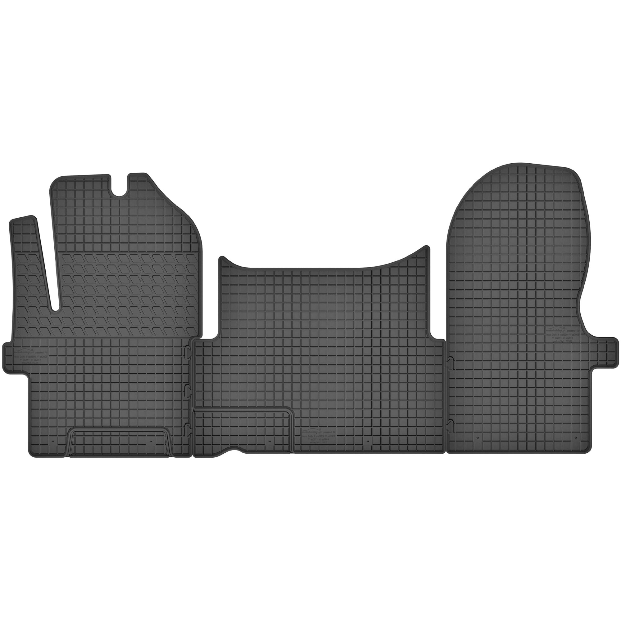 Set 4 covorase din cauciuc, Motohobby, Iveco Daily III (1999-2006), Daily IV (2006-2011), Daily V (2011-2014) si Iveco Daily VI (din 2014)