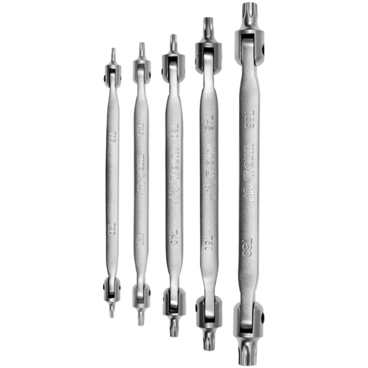 Set 5 chei cu articulatie Yato T15-T60