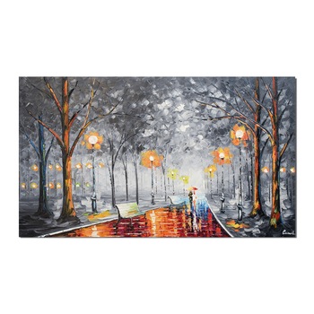 Tablou gigant living, dormitor pictat manual - Impreuna pe aleea vietii (2) - 120x70cm ulei pe panza in relief, efect 3D Tablou gigant living, dormitor pictat manual - Impreuna pe aleea vietii (2) - 120x70cm ulei pe panza in relief, efect 3D