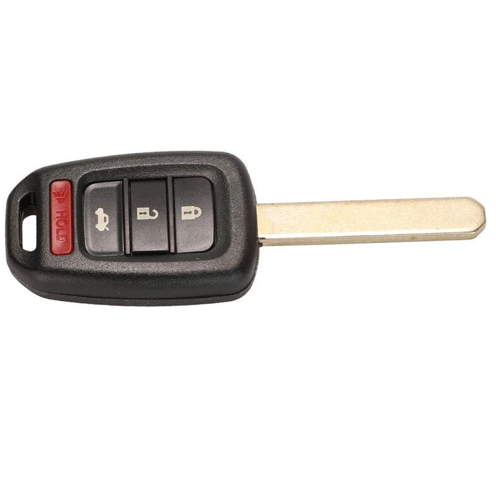 Techstar® autókulcs tok, kompatibilis Honda Accord, Civic, CR-V, Pilot, Fit modellekkel, 4 gombbal